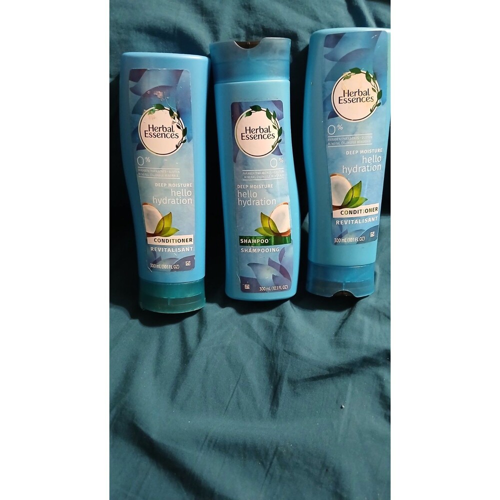 Herbal Essences Hello Hydration Shampoo 1 + Conditioner 2 Vintage Lot of 3 NOS